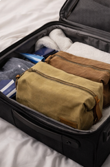The Waxed Leather Toiletries Bag