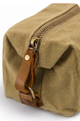 The Waxed Leather Toiletries Bag