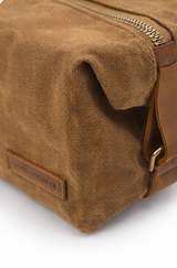 The Waxed Leather Toiletries Bag