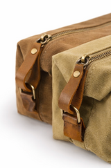 The Waxed Leather Toiletries Bag