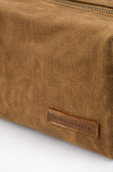 The Waxed Leather Toiletries Bag