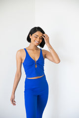 The Jelena Tank Top - Cobalt
