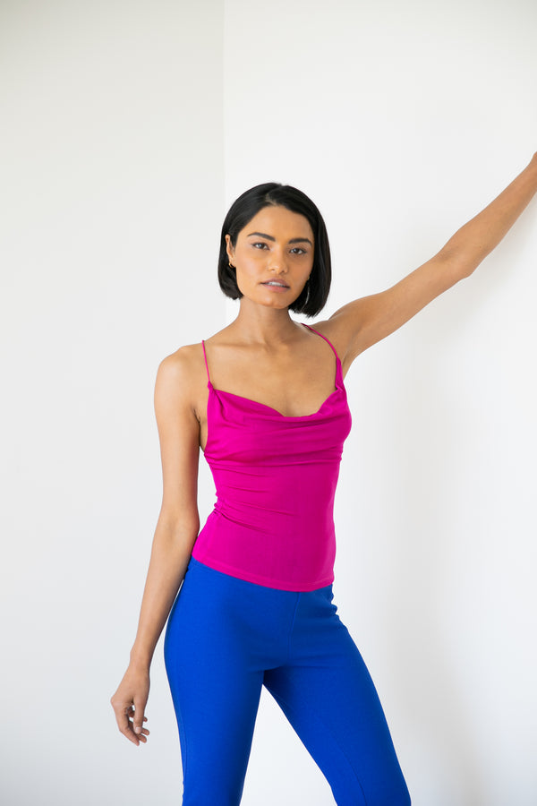 The Halle Top - Vibrant Pink